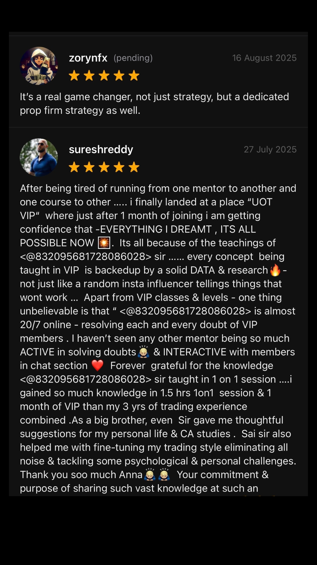 Trader Testimonial 6