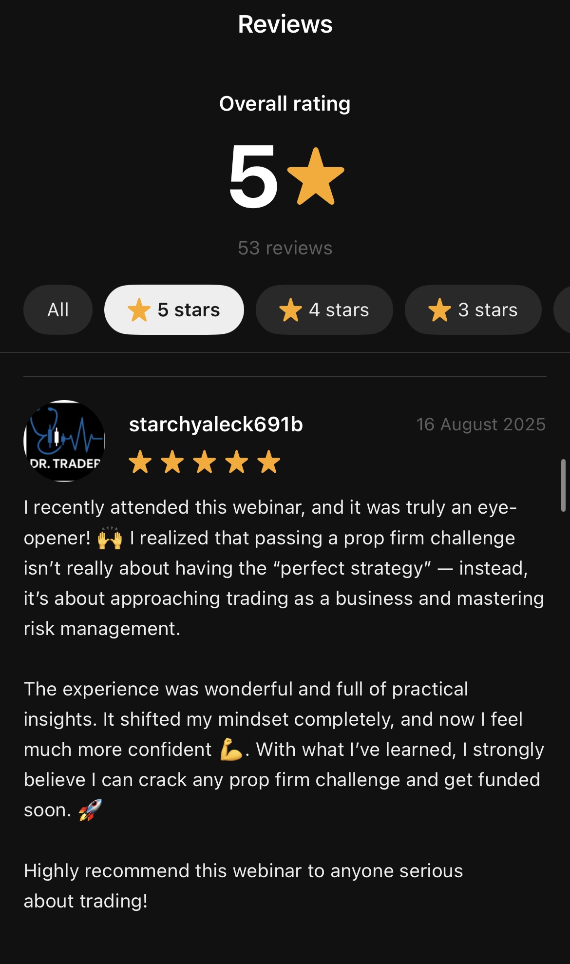 Trader Testimonial 8